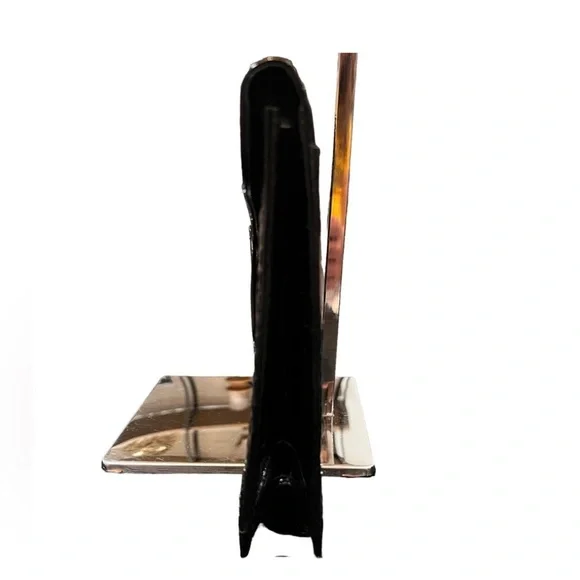 YSL - Yves Saint Laurent - croc effect Black leather evening or everyday clutch - Picture 4 of 9